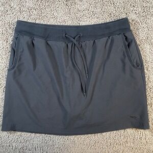 Slazenger Women's black Athletic Skort medium Drawstring Pockets Golf Tennis
